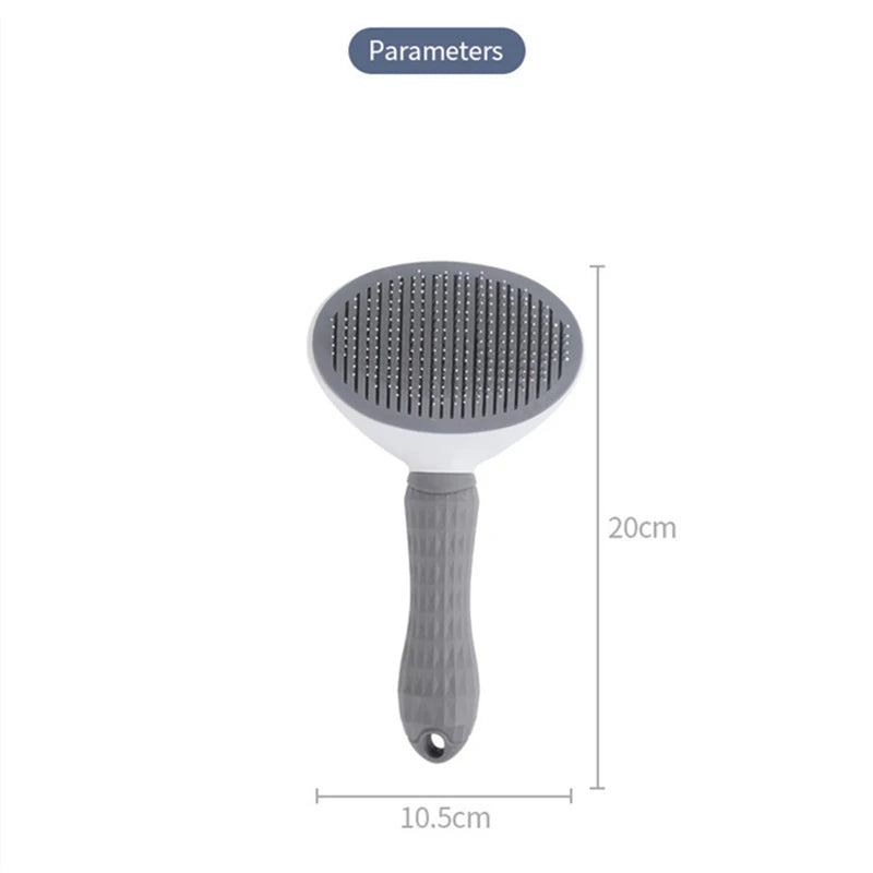 Brosse-Peigne de toilettage et de massage en acier inoxydable